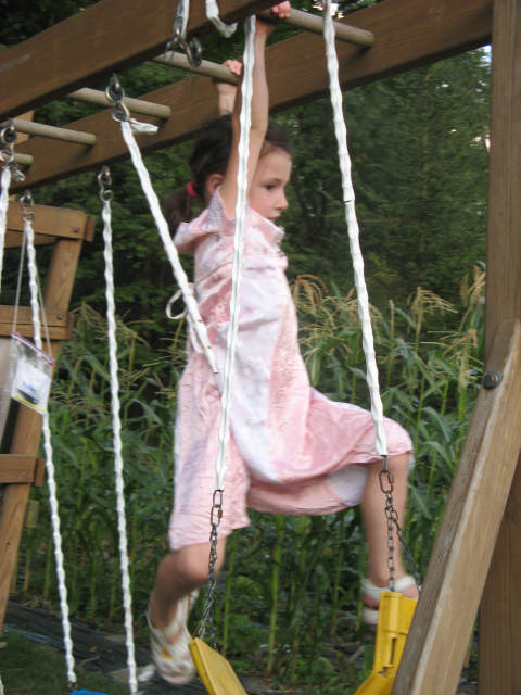 on the monkey bars