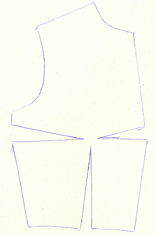 three darts toward the bottom