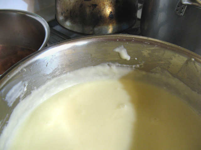 All done with the cheese sauce