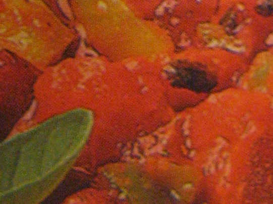 close-up of can label