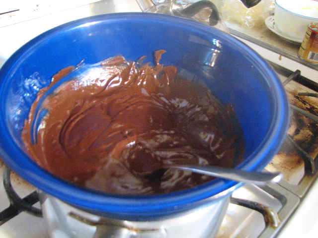 Melted chocolate