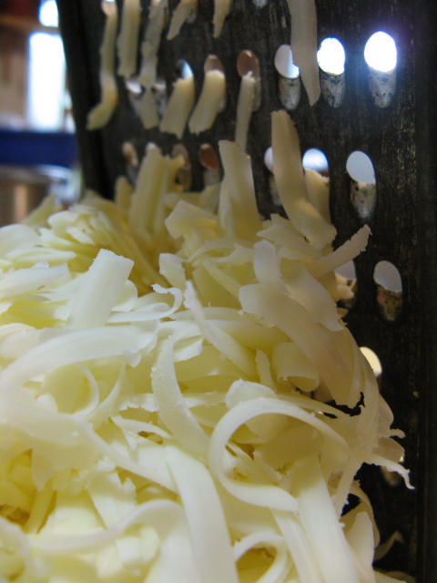 Artsy-fartsy cheese grater