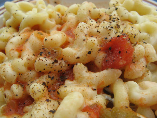 mac and cheese w/ tomatoes