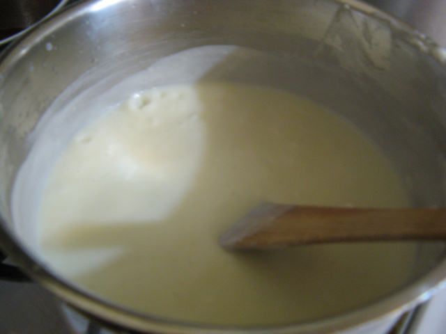 White sauce is now thick