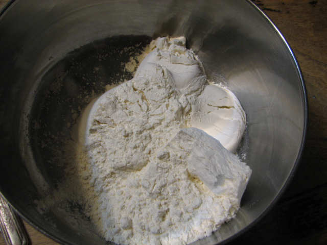 flour in a bowl---exciting!!
