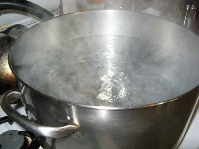 boiling water, shocking!
