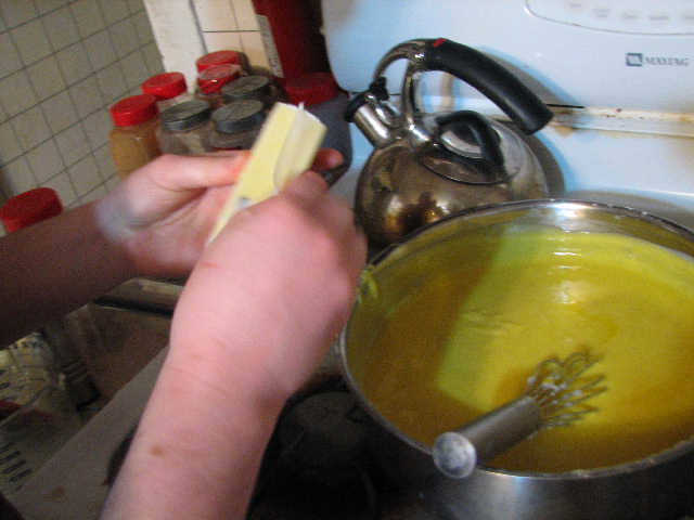 Add the butter
